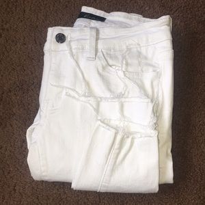 White Distressed KanCan Skinny Denim